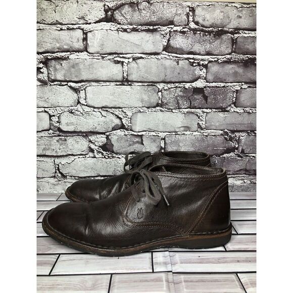 John Varvatos Brown Leather Hipster Chukka LaceUp Ankle Boots Men Sz 10M US/43EU - Picture 12 of 16